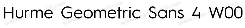 Hurme Geometric Sans 4 W00 SmBd字体转换